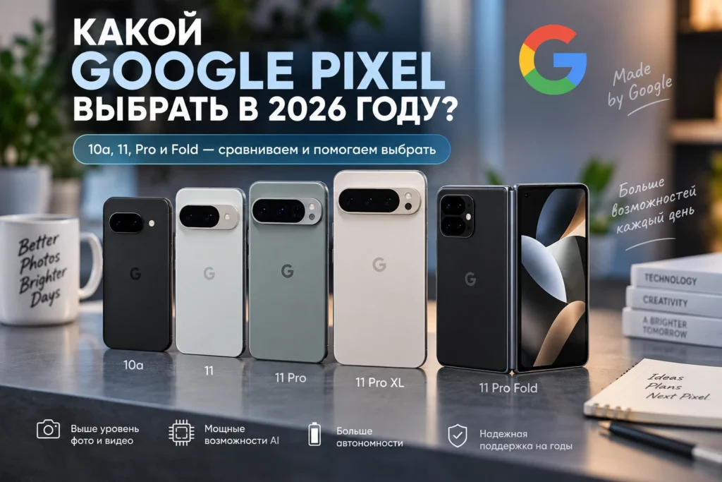Какой Google Pixel выбрать сравниваем 10a, 11, Pro и Fold
