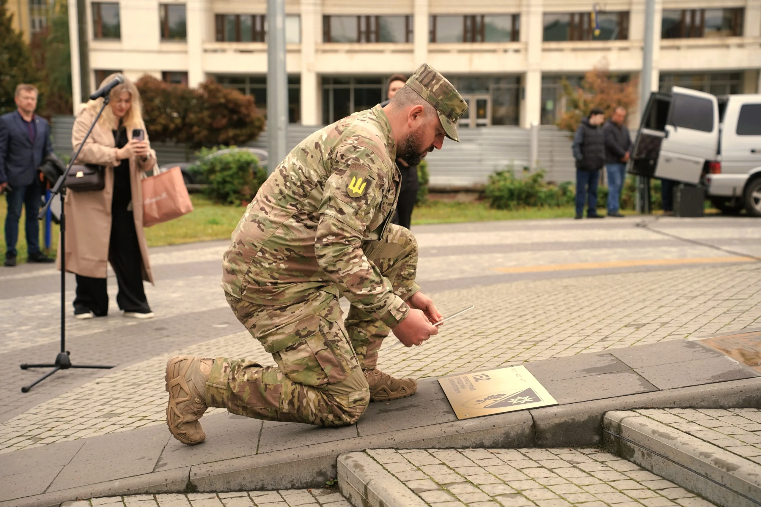 Пам’ятний знак 152-ї єгерської бригаді імені Симона Петлюри відкрито у Полтаві.