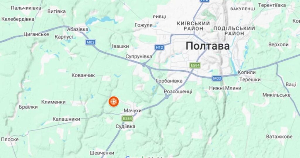 Нічна стихія на Полтавщині: епіцентр землетрусу зафіксовано у Мачухівській громаді.